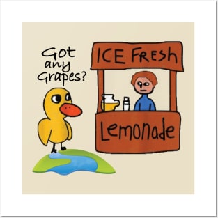 Funny Duck Ice Fresh Lemonade Got Any Grapes Gifts for kids Posters and Art